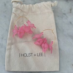 Holst & Lee floral hoop earrings